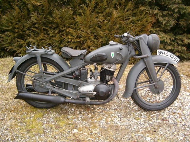 DKW nz 350 мотоцикл для вермахта