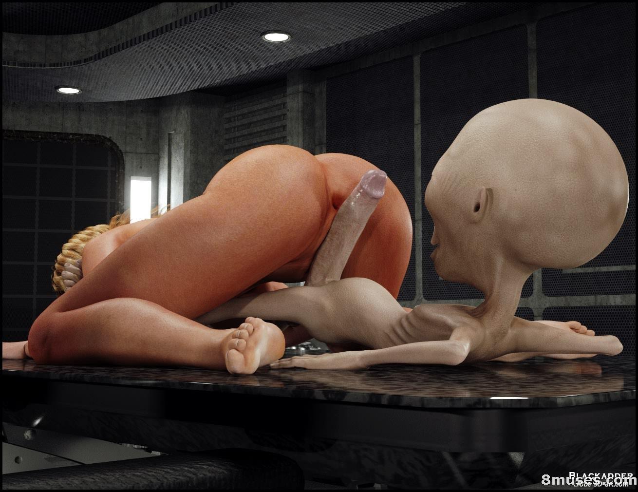 Blackadder presents itts_alienbabe - Goldenmaster's First Contact Alien Fetish PART 3